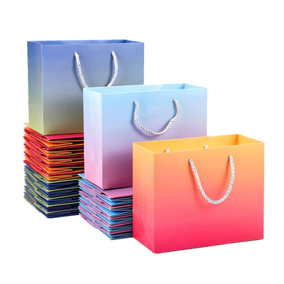 Влияние Hologram напечатало бумажные сумки с ручкой Pantone ленты