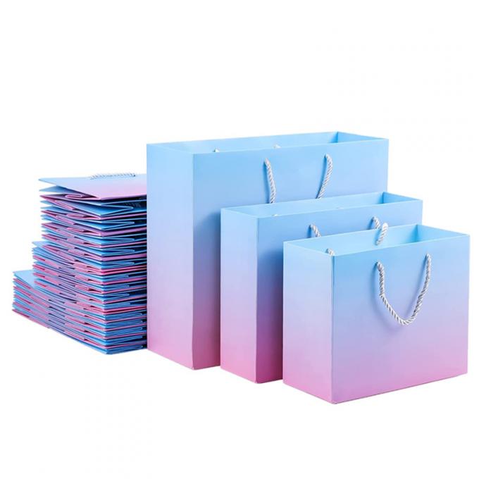 Влияние Hologram напечатало бумажные сумки с ручкой Pantone ленты 2